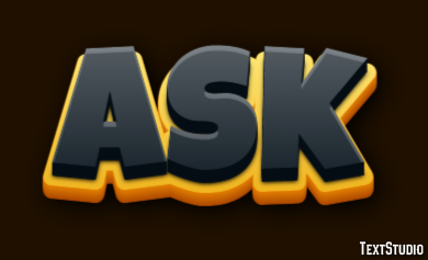 Ask Efecto de Texto