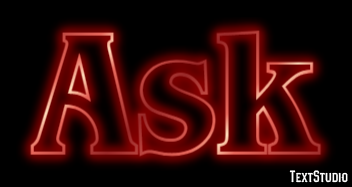 Ask Text effect