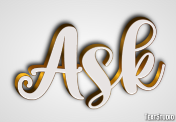 Ask Efecto de Texto