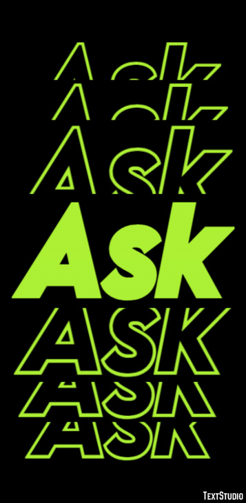 Ask Text Effect