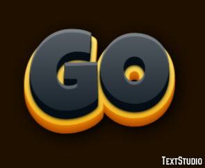 Go Efecto de Texto