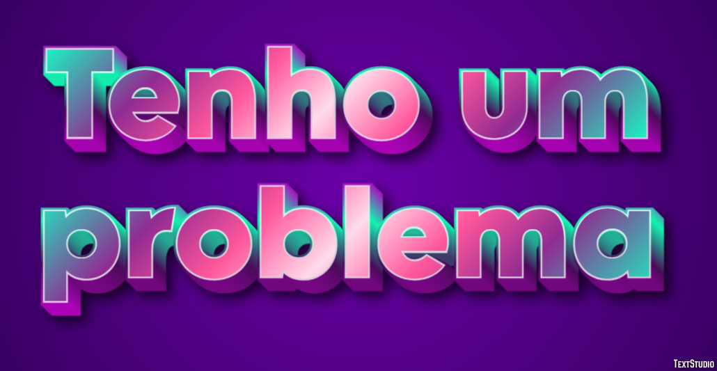 Tenho um problema Efeito de texto