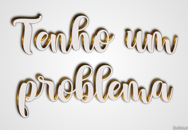 Tenho um problema Efeito de texto