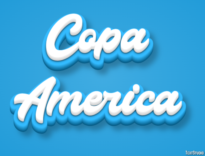 Copa America Tekst Effect