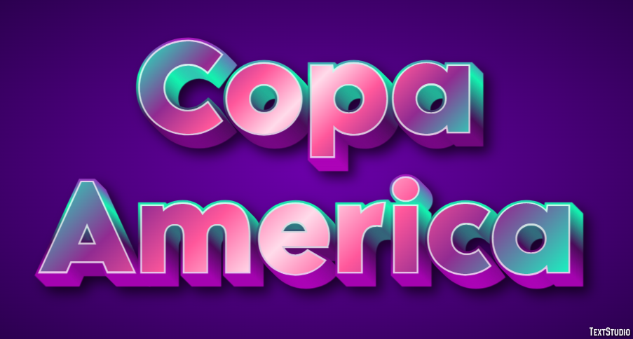 Copa America Texteffekt