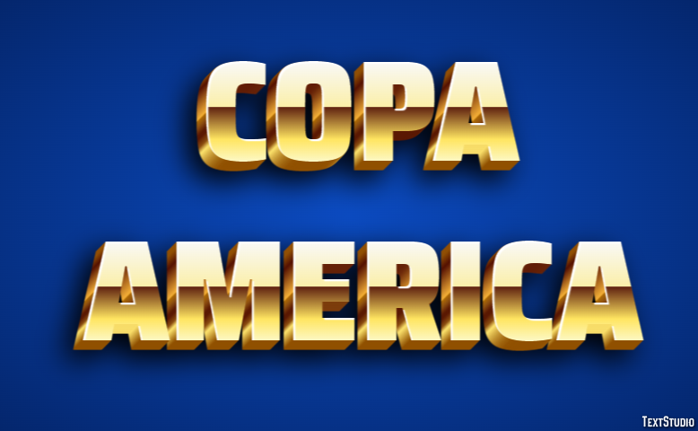 Copa America Texteffekt