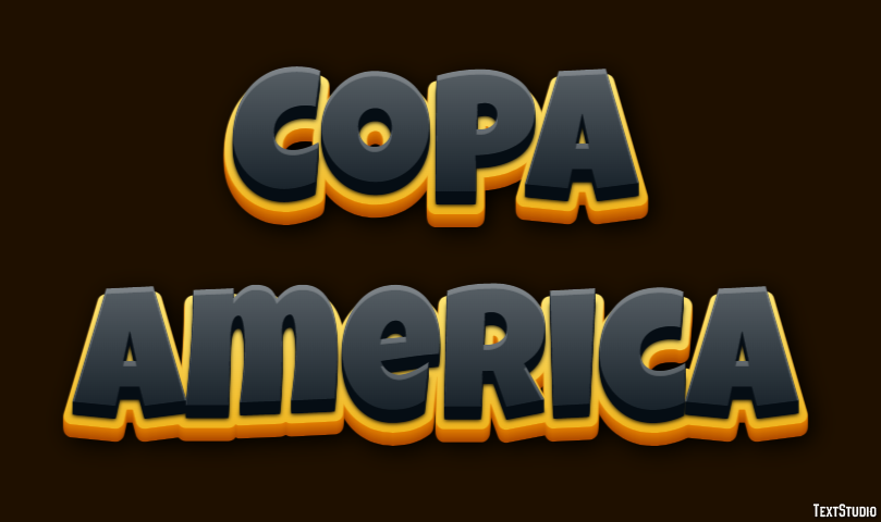 Copa America Texteffekt
