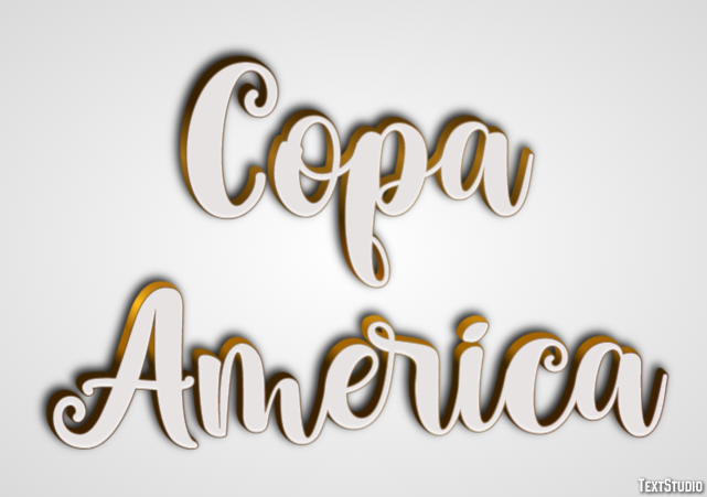 Copa America Texteffekt