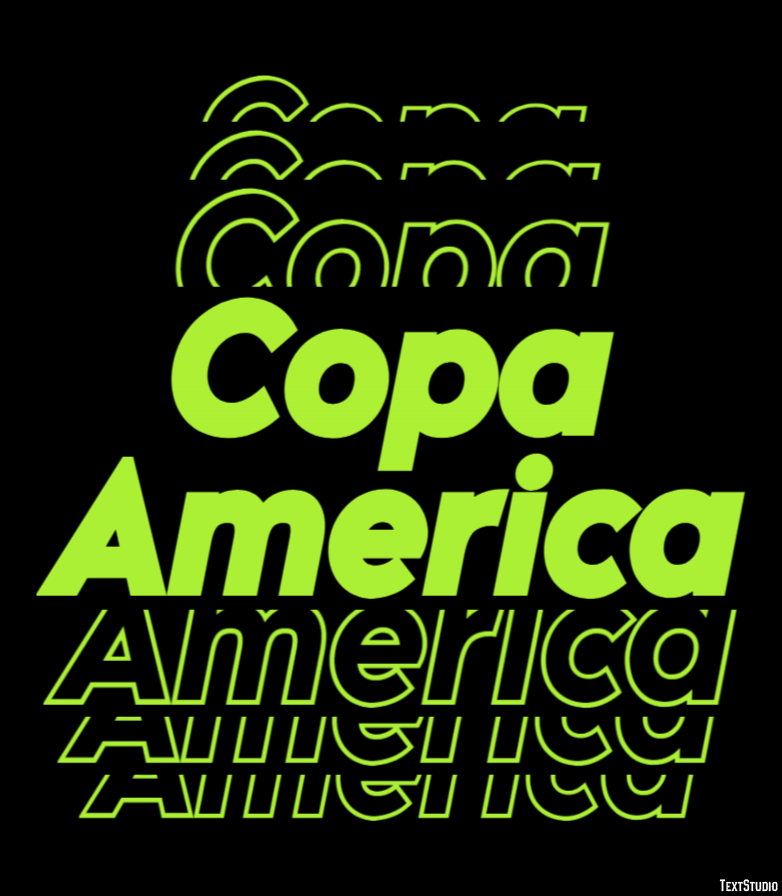 Copa America Texteffekt