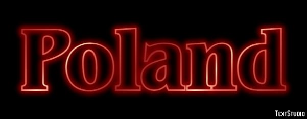 Poland Effet de texte