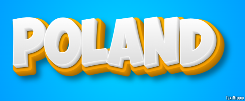 Poland Text Effect