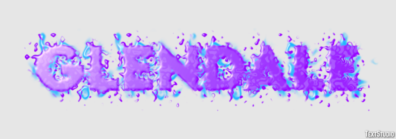 Glendale Texteffekt