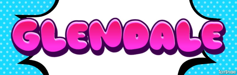 Glendale Efekt tekstowy