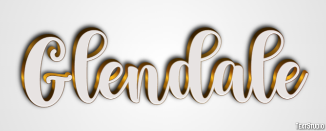 Glendale Efeito de texto