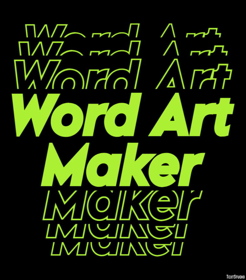 Word Art Maker Efeito de texto