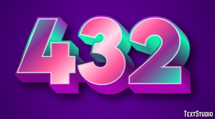 432 Texteffekt