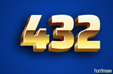 432 Texteffekt