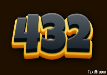 432 Text effect
