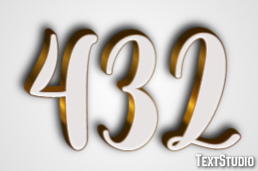 432 Texteffekt
