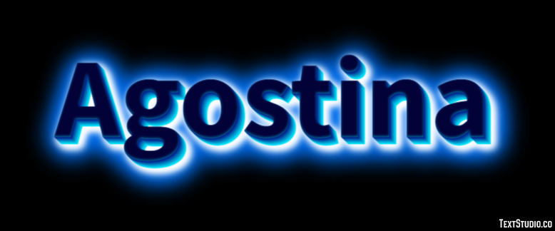 Agostina Text effect
