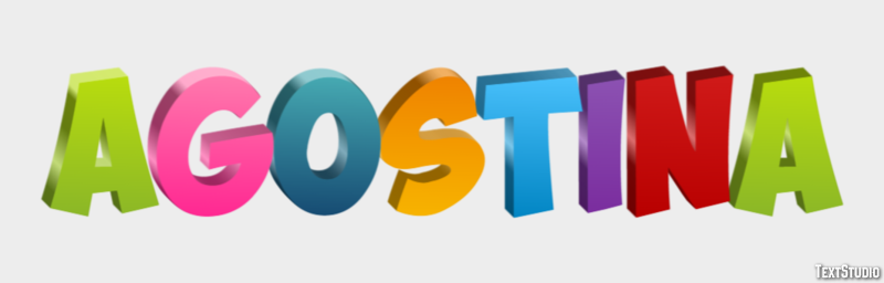 Agostina Text effect