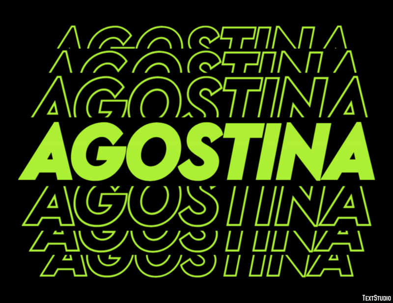Agostina Text effect