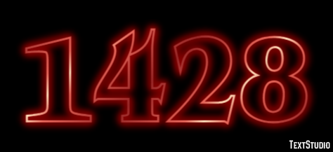 1428 Text effect