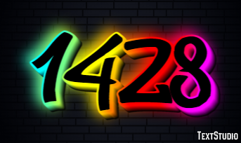 1428 Text effect