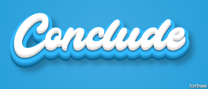 Conclude Text Effect