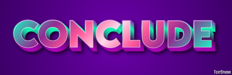 Conclude Text Effect