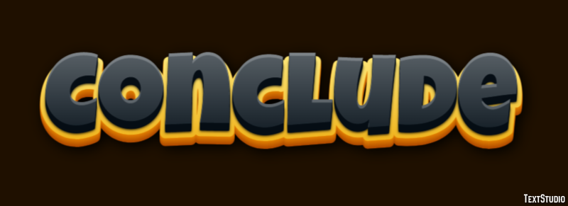 Conclude Text Effect