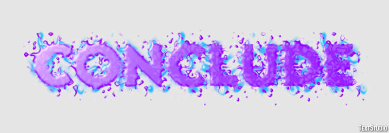 Conclude Text Effect