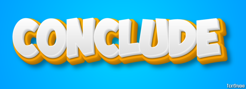 Conclude Text Effect