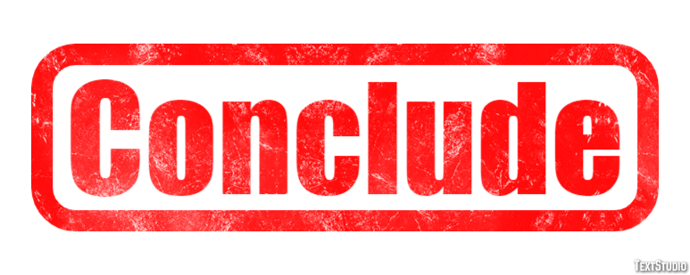 Conclude Text Effect