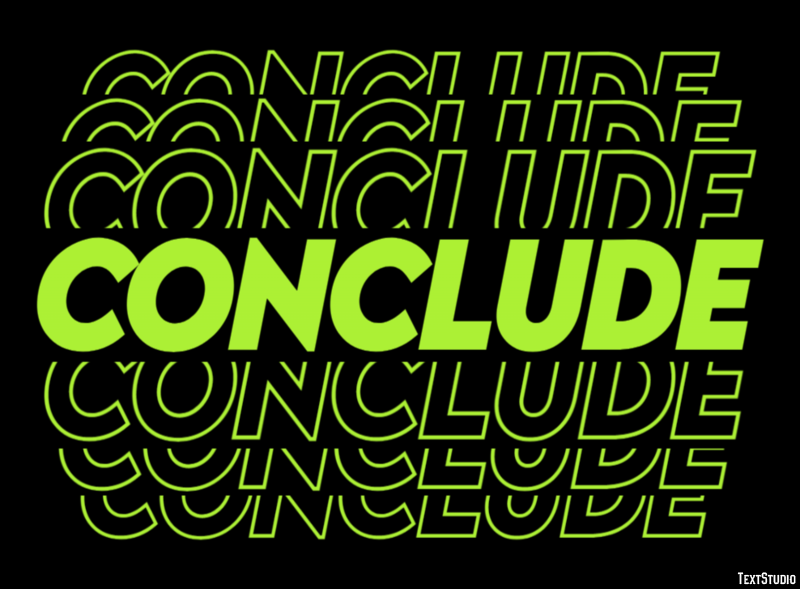 Conclude Text Effect