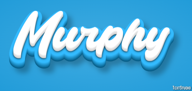 Murphy Text Effect and Logo Design Name
