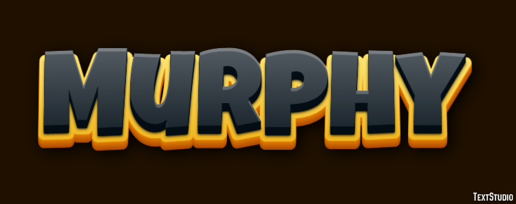 Murphy Text Effect and Logo Design Name