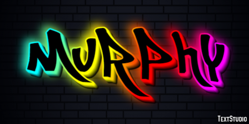 Murphy Text Effect and Logo Design Name