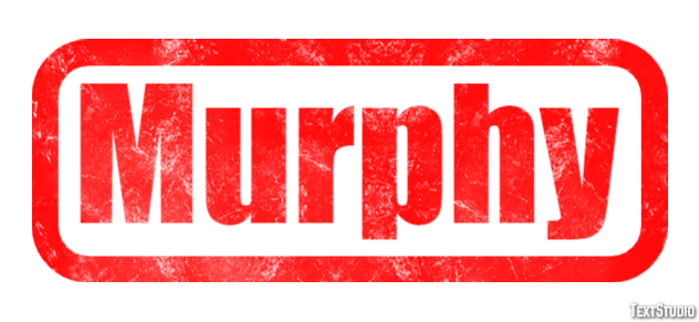 Murphy Text Effect and Logo Design Name