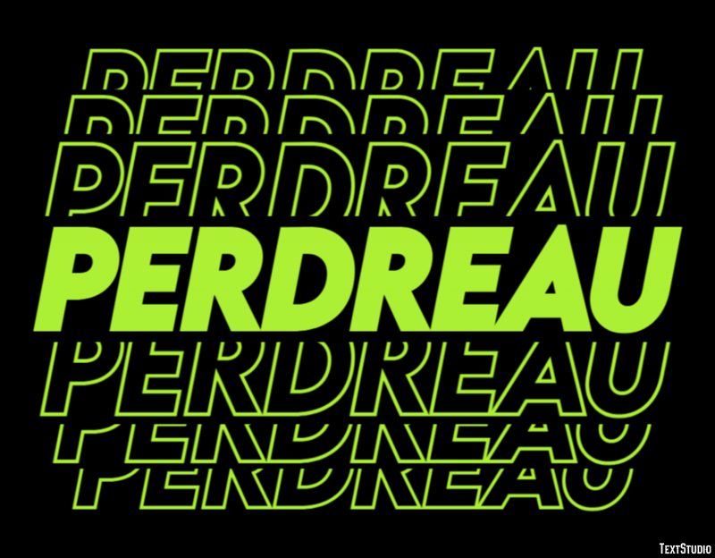 Perdreau Texteffekt