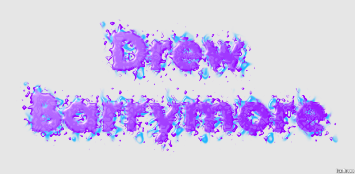 Drew Barrymore Efecto de Texto