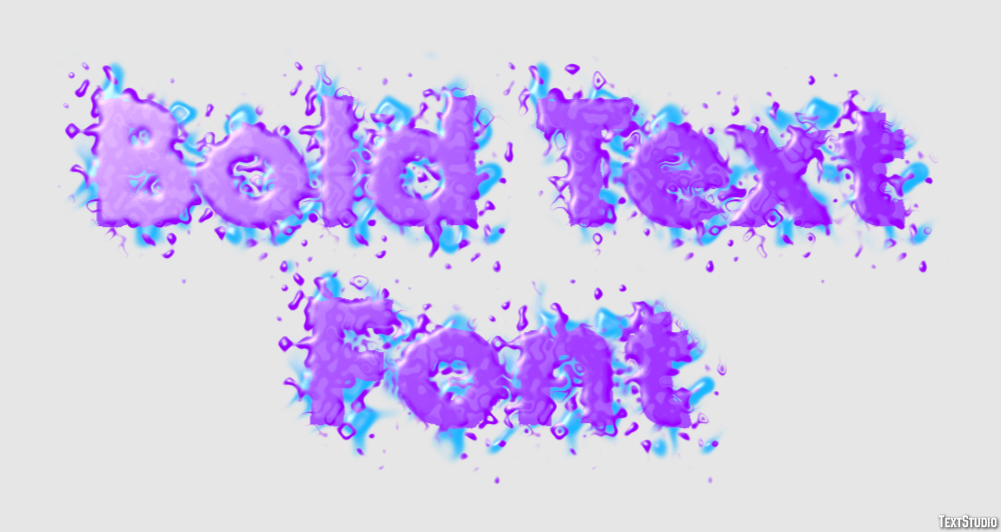 Bold Text Font Text Effect