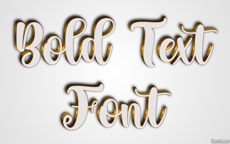 Bold Text Font Text Effect