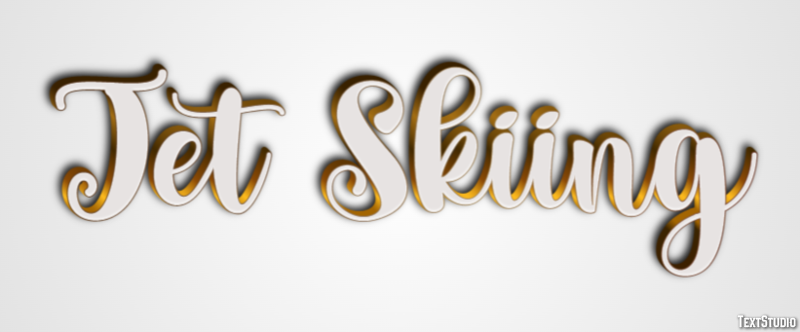 Jet Skiing Efeito de texto