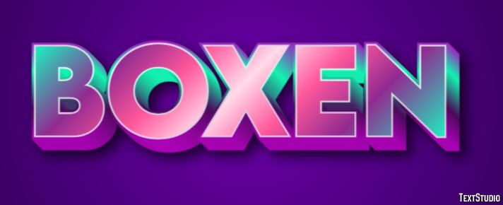 Boxen Tekst effect