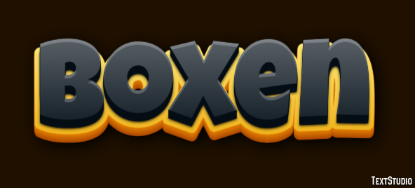 Boxen Tekst effect