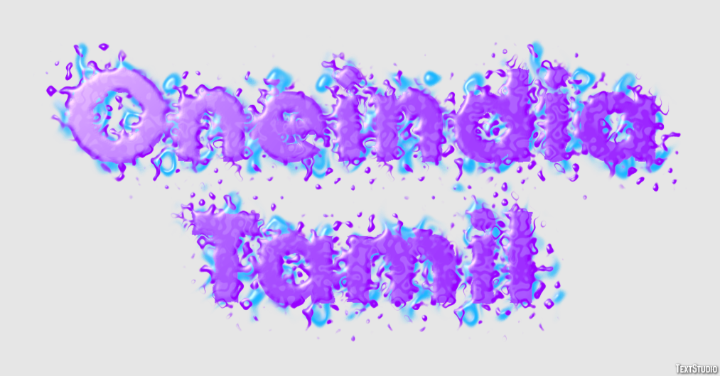 Oneindia Tamil Efeito de texto
