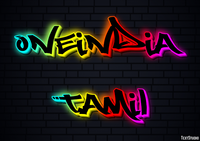Oneindia Tamil Efeito de texto
