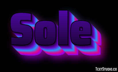 Sole Efekt tekstowy