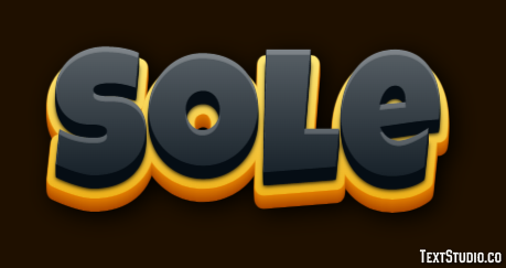 Sole Efekt tekstowy